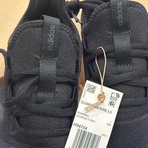 Adidas Cloudfoam Pure 2.0 Women’s size 8.5 black sneakers. New in box.